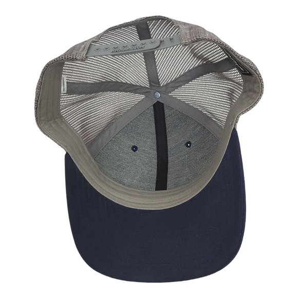 Buck Bald Brewing Mesh Snapback Cap Trucker Baseball Hat Blue Gray Richardson - Picture 5 of 12